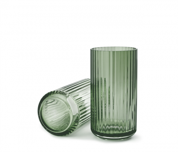 Lyngbyvase, 20cm, Glas, grün