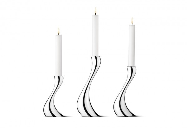 COBRA CANDLEHOLDER STAINLESS STEEL MIRROR S,M,L 3 PACK