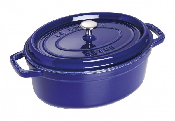 Staub La Cocotte Cocotte 29 Cm, Oval, Dunkelblau, Gusseisen