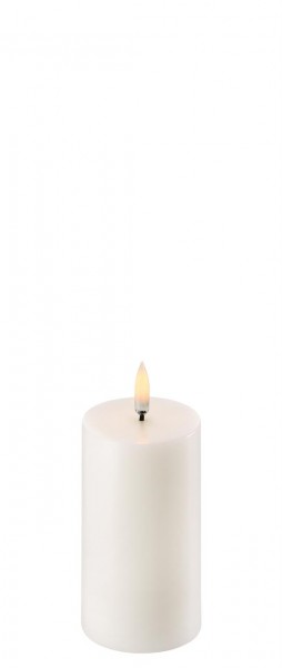 LED Pillar Candle, 5,8x10cm, nordic white