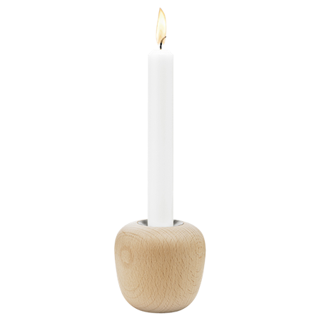 Ora Kerzenständer H 8 Cm Beech Wood