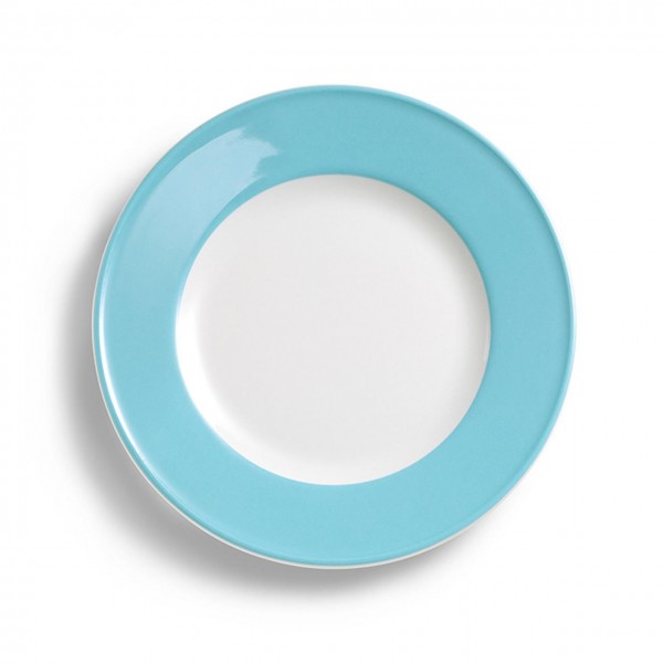 Teller Flach 28 Cm Fahne Hellblau