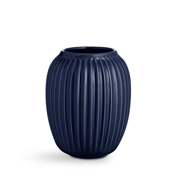 Hammershøi Vase, H:21cm, indigo