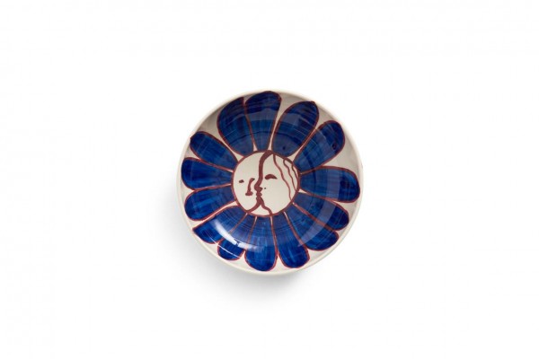 La Pittura Bowl, Ø18, deep blue flower