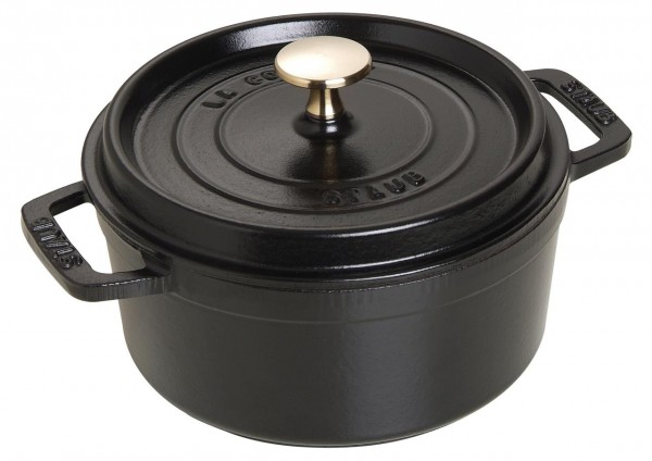 Staub La Cocotte Cocotte 18 Cm, Rund, Schwarz, Gusseisen