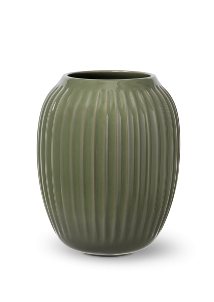 Hammershøi Vase, H:21cm, dunkelgrün