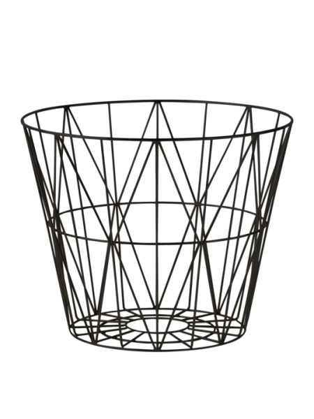 Wire Basket, large, black
