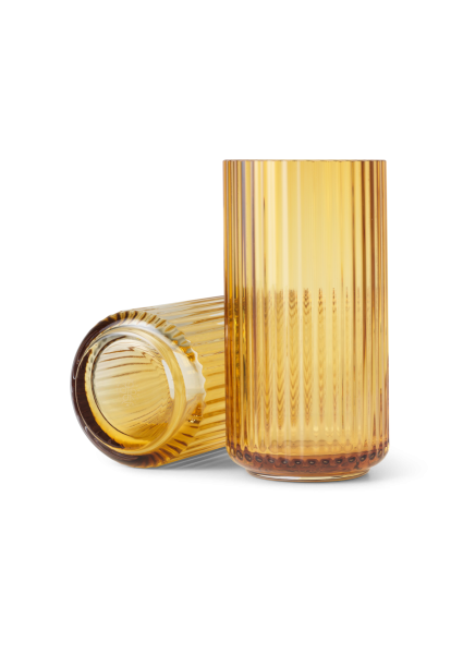 Lyngbyvase, 20cm, Glas, amber