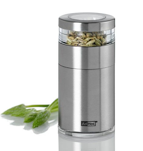 Kräuter- Und Gewürzschneider MOLTO, Mit Original AdHoc SchneidWerk® Edelstahl/Acryl, D: 4,5 Cm, H: 9