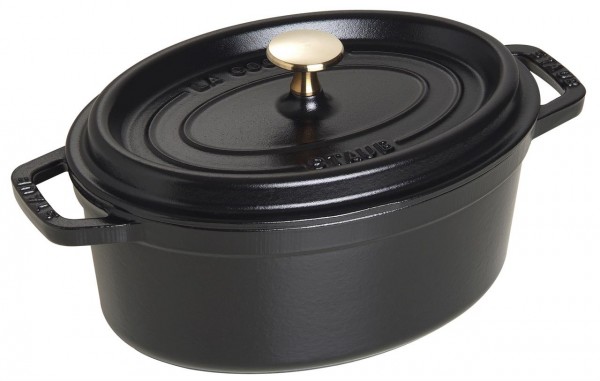 Staub La Cocotte Cocotte 23 Cm, Oval, Schwarz, Gusseisen