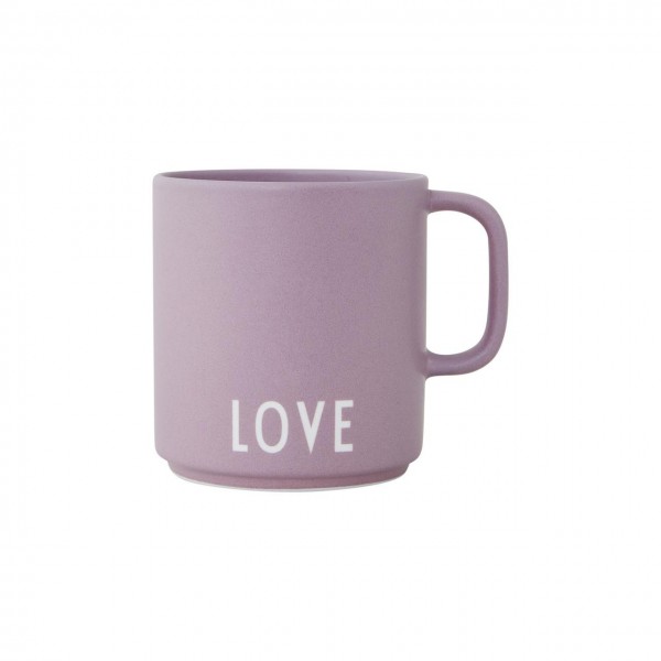 Favourite Cup w. handle, LOVE, lavender