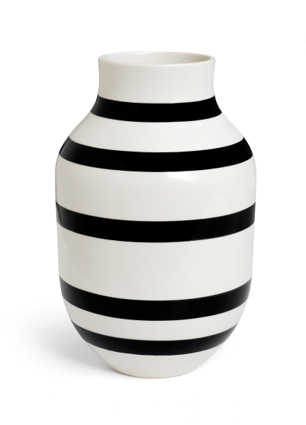 Omaggio Vase, H:31cm, schwarz
