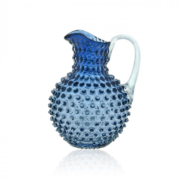 Paris Hobnail Jug 2L, blue smoke