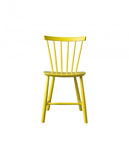 Stuhl J46 Beech/yellow - Poul Volther