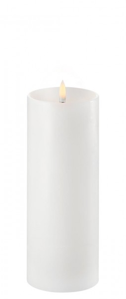 LED Pillar Candle, 7,8x20cm, nordic white