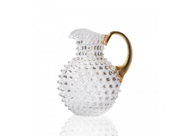 Paris Hobnail Jug 2L, crystal - gold