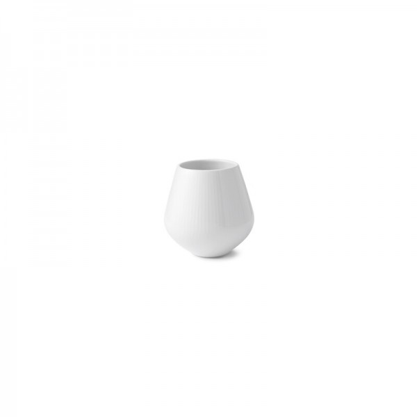 White Fluted Vase 12 CM