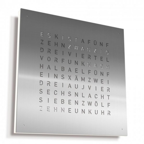 QLOCKTWO CLASSIC stainless steel (Edelstahl)